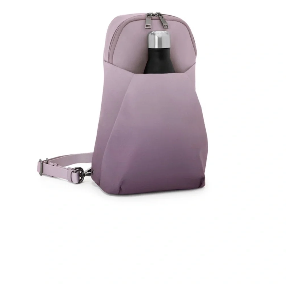 Tumi Two-Tone Purple and Gray Voyageur Kileen Convertible Sling - Picture 5 of 12